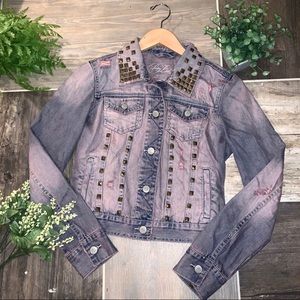 Aeropostale studded jean jacket